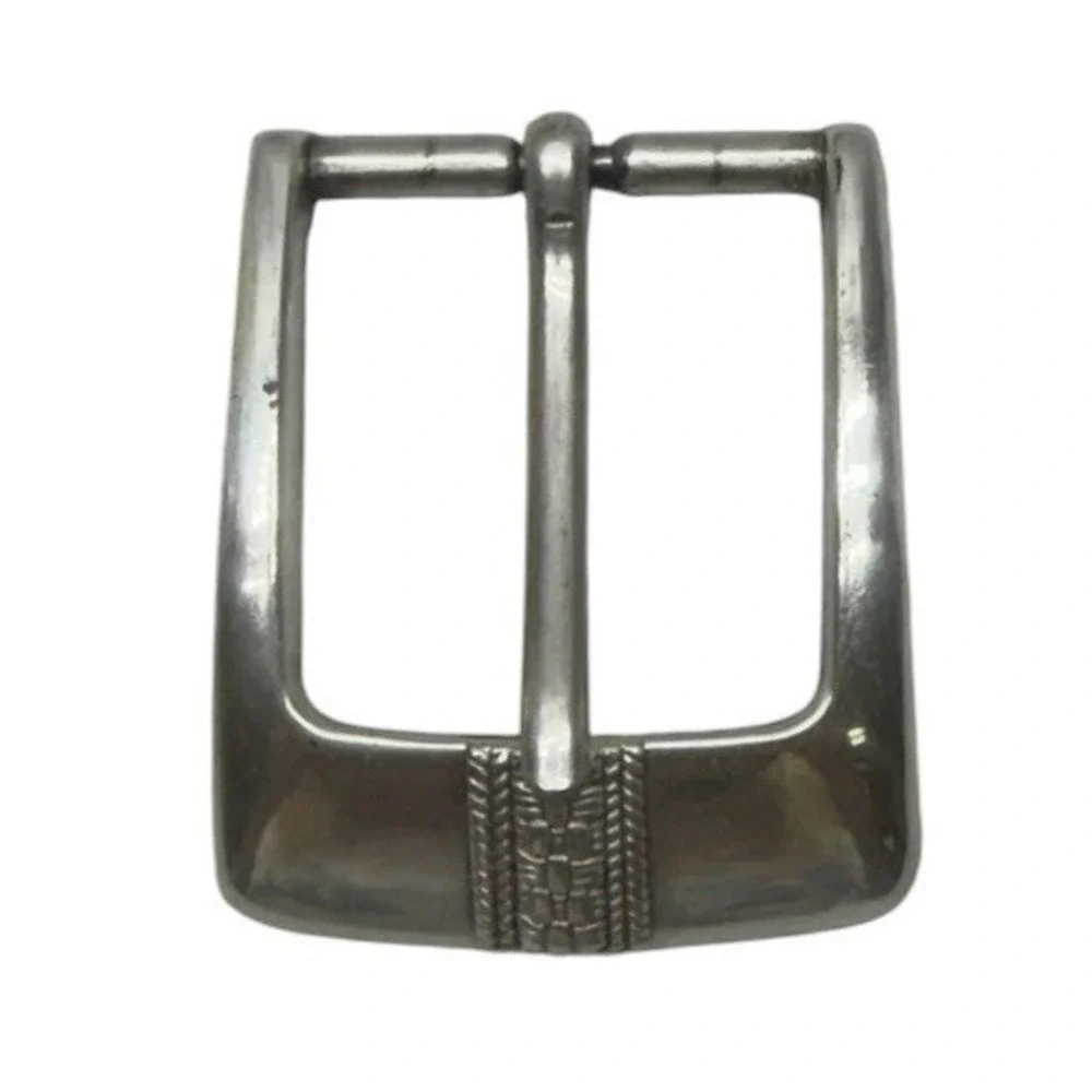 B.S. ©2000 Silver Tone Belt Buckle Fits 1.5